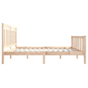 3100953 vidaXL Bed Frame without Mattress Solid Wood 120x200 cm (810077+814084)