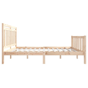 3100968 vidaXL Bed Frame without Mattress Solid Wood 160x200 cm (810092+814104)