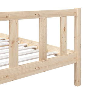 3101138 vidaXL Bed Frame without Mattress Solid Wood 90x200 cm (810067+814124)