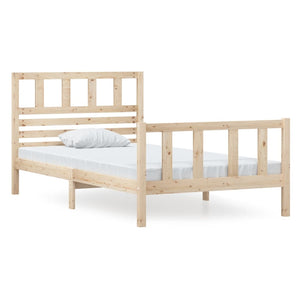 3101143 vidaXL Bed Frame without Mattress Solid Wood 100x200 cm (810072+814129)