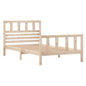 3101143 vidaXL Bed Frame without Mattress Solid Wood 100x200 cm (810072+814129)