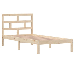 3101203 vidaXL Bed Frame without Mattress Solid Wood 90x200 cm (810002+814174)