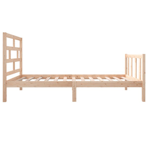 3101338 vidaXL Bed Frame without Mattress Solid Wood 100x200 cm (810072+814179)