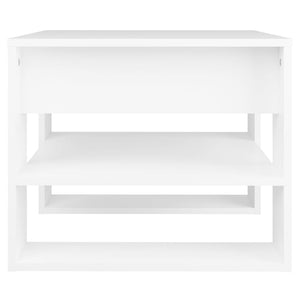 vidaXL Coffee Table White 55.5x55x45 cm Engineered Wood