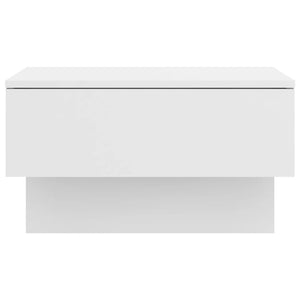 vidaXL Wall-mounted Bedside Cabinet White