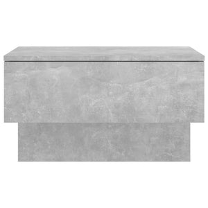 vidaXL Wall-mounted Bedside Cabinet Concrete Grey