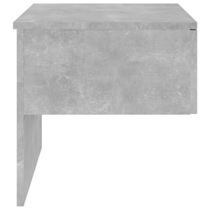 vidaXL Wall-mounted Bedside Cabinet Concrete Grey