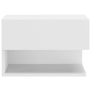 vidaXL Wall-mounted Bedside Cabinet White