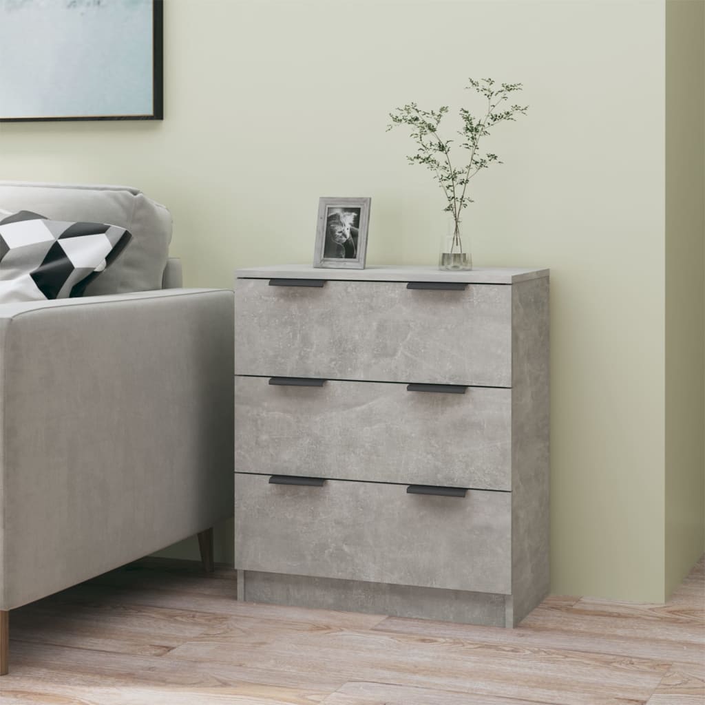 vidaXL Sideboard Concrete Grey 60x30x70 cm Engineered Wood