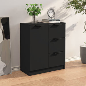 vidaXL Sideboard Black Engineered Wood