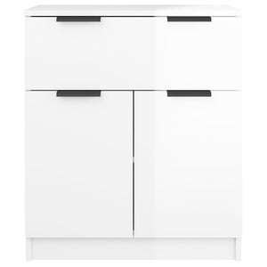 vidaXL Sideboard High Gloss White 60x30x70 cm Engineered Wood