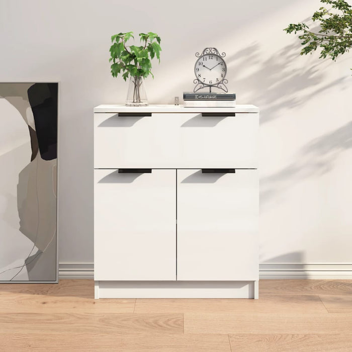 vidaXL Sideboard High Gloss White 60x30x70 cm Engineered Wood