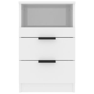 vidaXL Bedside Cabinets 2 pcs High Gloss White Engineered Wood