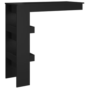 vidaXL Wall Bar Table Black 102x45x103.5 cm Engineered Wood