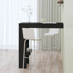 vidaXL Wall Bar Table Black 102x45x103.5 cm Engineered Wood