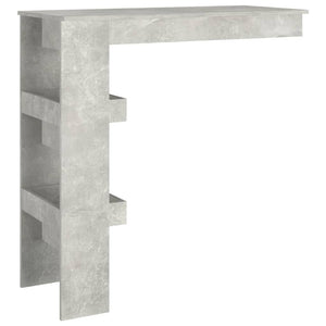 vidaXL Wall Bar Table Concrete Grey 102x45x103.5 cm Engineered Wood