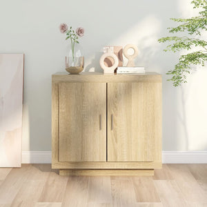 vidaXL Sideboard Sonoma Oak 80x40x75 cm Engineered Wood