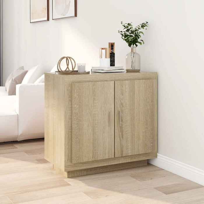 vidaXL Sideboard Sonoma Oak 80x40x75 cm Engineered Wood