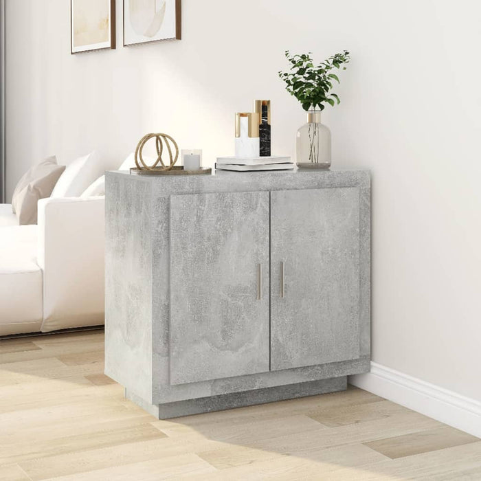 vidaXL Sideboard Concrete Grey 80x40x75 cm Engineered Wood