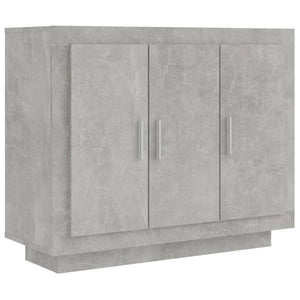 vidaXL Sideboard Concrete Grey 92x35x75 cm Engineered Wood