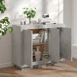 vidaXL Sideboard Concrete Grey 92x35x75 cm Engineered Wood