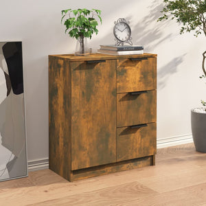 vidaXL Sideboard Smoked Oak Engineered Wood