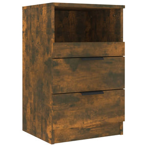 vidaXL Bedside Cabinet Smoked Oak Engineered Wood