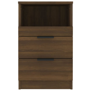 vidaXL Bedside Cabinets 2 pcs Brown Oak Engineered Wood