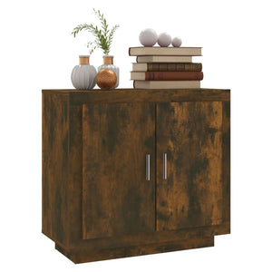 vidaXL Sideboard Smoked Oak 80x40x75 cm Engineered Wood