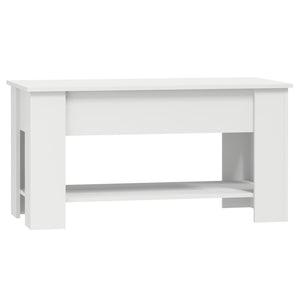 vidaXL Coffee Table White 101x49x52 cm Engineered Wood