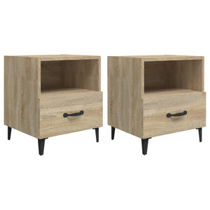 vidaXL Bedside Cabinets 2 pcs Sonoma Oak Engineered Wood