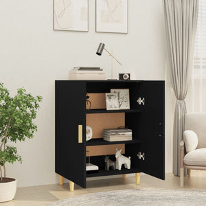 vidaXL Sideboard Black 70x34x90 cm Engineered Wood