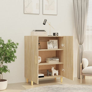 vidaXL Sideboard Sonoma Oak 70x34x90 cm Engineered Wood