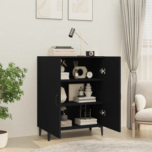 vidaXL Sideboard Black 70x34x90 cm Engineered Wood