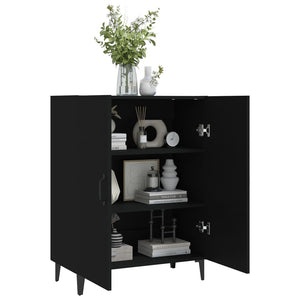 vidaXL Sideboard Black 70x34x90 cm Engineered Wood