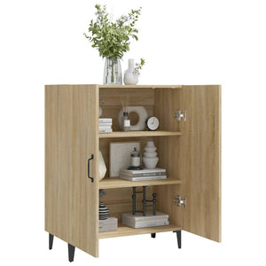 vidaXL Sideboard Sonoma Oak 70x34x90 cm Engineered Wood