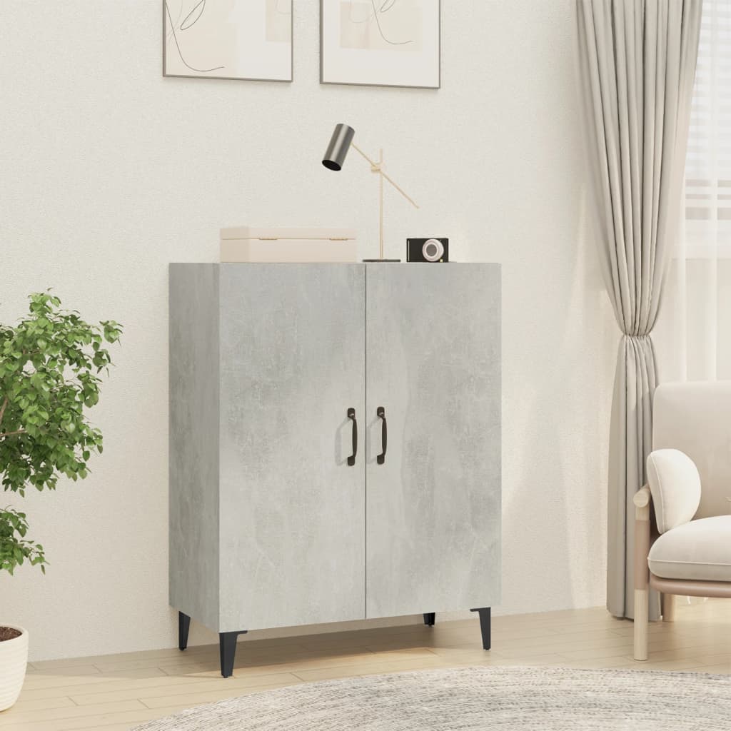 vidaXL Sideboard Concrete Grey 70x34x90 cm Engineered Wood