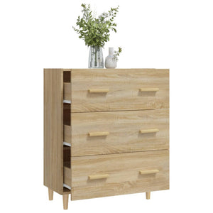 vidaXL Sideboard Sonoma Oak 70x34x90 cm Engineered Wood