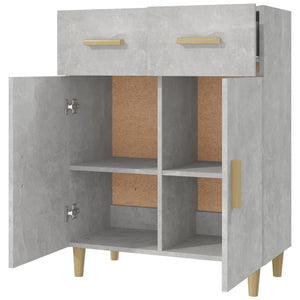 vidaXL Sideboard Concrete Grey 69.5x34x90 cm Engineered Wood