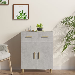 vidaXL Sideboard Concrete Grey 69.5x34x90 cm Engineered Wood