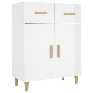 vidaXL Sideboard High Gloss White 69.5x34x90 cm Engineered Wood