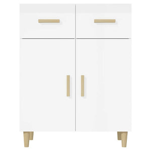 vidaXL Sideboard High Gloss White 69.5x34x90 cm Engineered Wood