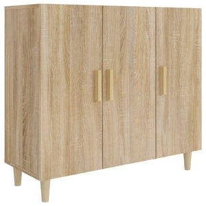 vidaXL Sideboard Sonoma Oak 90x34x80 cm Engineered Wood