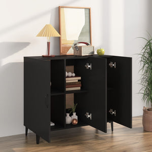 vidaXL Sideboard Black 90x34x80 cm Engineered Wood