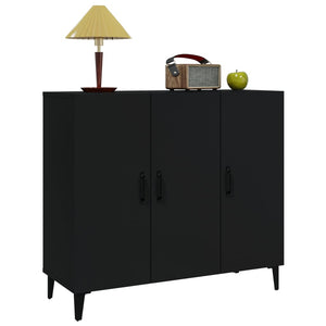 vidaXL Sideboard Black 90x34x80 cm Engineered Wood