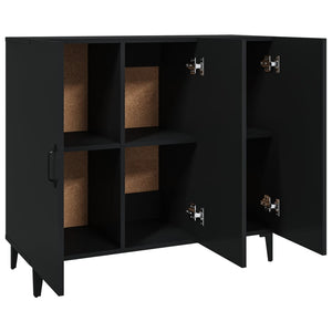 vidaXL Sideboard Black 90x34x80 cm Engineered Wood