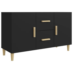 vidaXL Sideboard Black 100x36x60 cm Engineered Wood