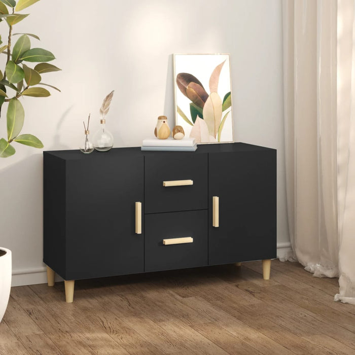 vidaXL Sideboard Black 100x36x60 cm Engineered Wood