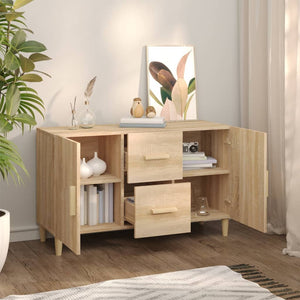 vidaXL Sideboard Sonoma Oak 100x36x60 cm Engineered Wood