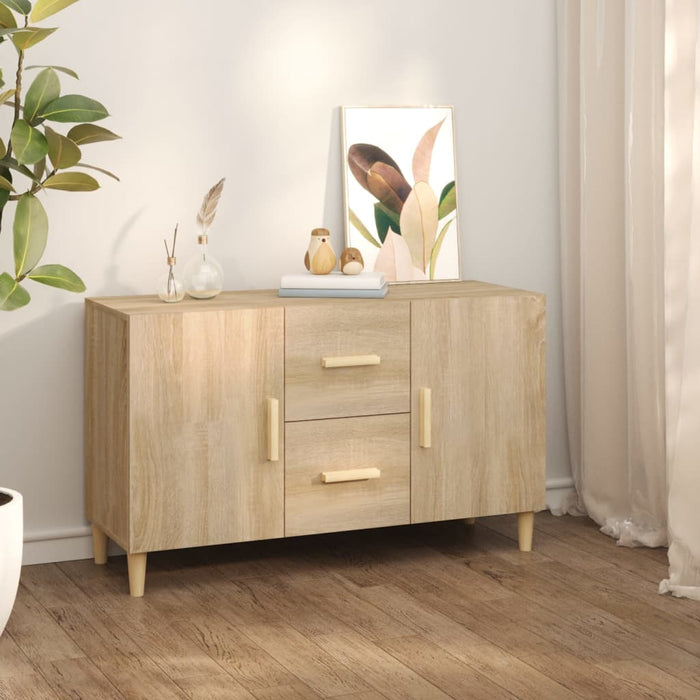 vidaXL Sideboard Sonoma Oak 100x36x60 cm Engineered Wood